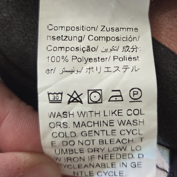 Shein Black And Brown Striped Short Sleeve Dress Size Small - Picture 3 of 4